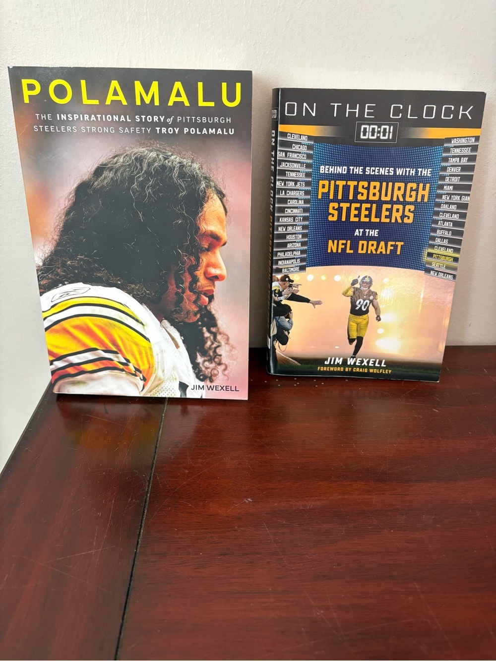 Pittsburgh Steelers Lot Of 2 Books  Each Written & Signed By Jim Wexel